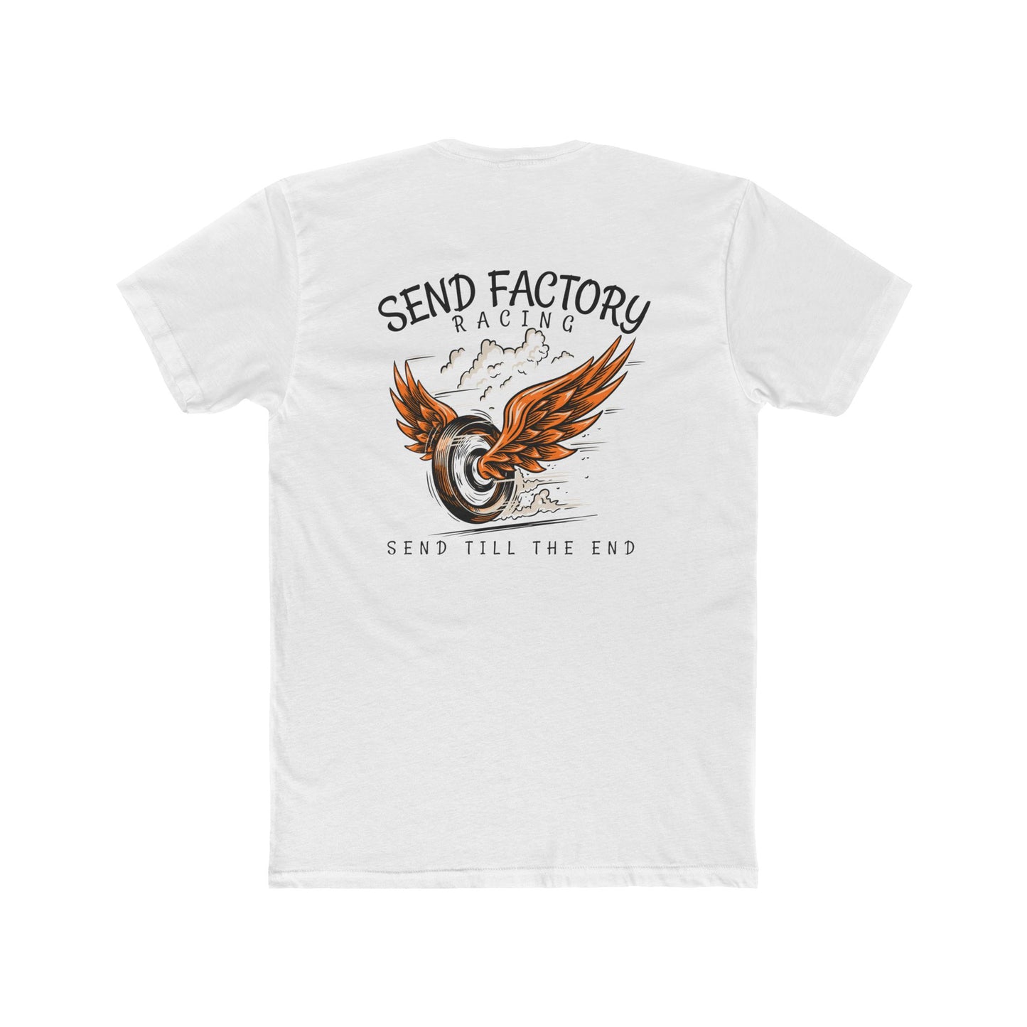 Send Factory Racing Unisex Crew Tee - Motivational Cotton T-Shirt for Racing Enthusiasts