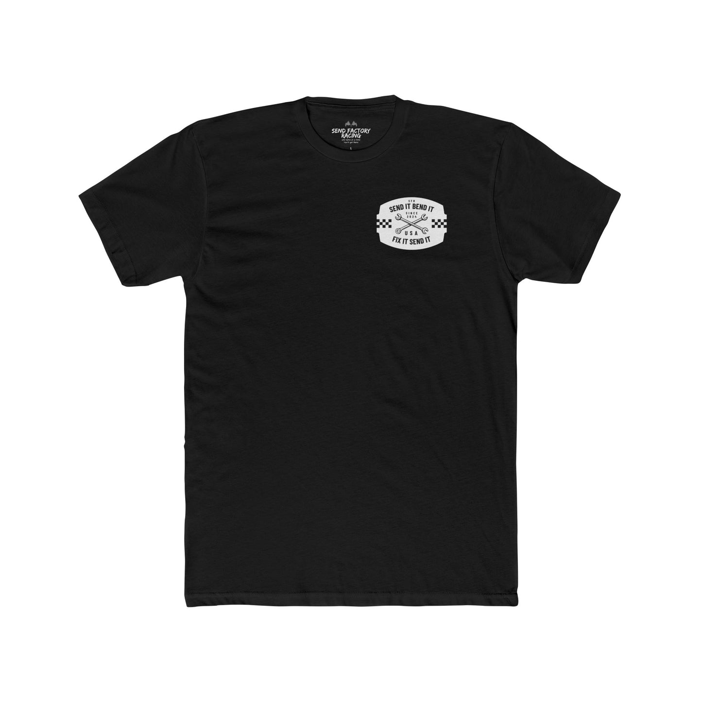 Send Factory Racing Unisex Crew Tee - Motivational Cotton T-Shirt for Racing Enthusiasts