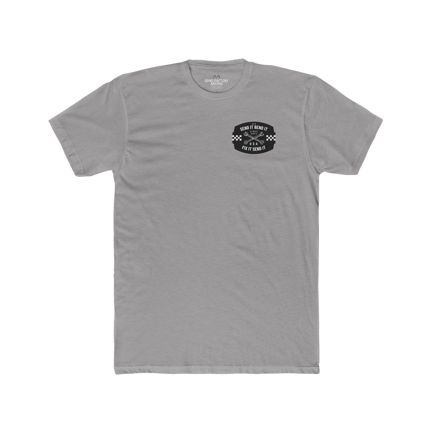 Send Factory Racing Unisex Crew Tee - Motivational Cotton T-Shirt for Racing Enthusiasts