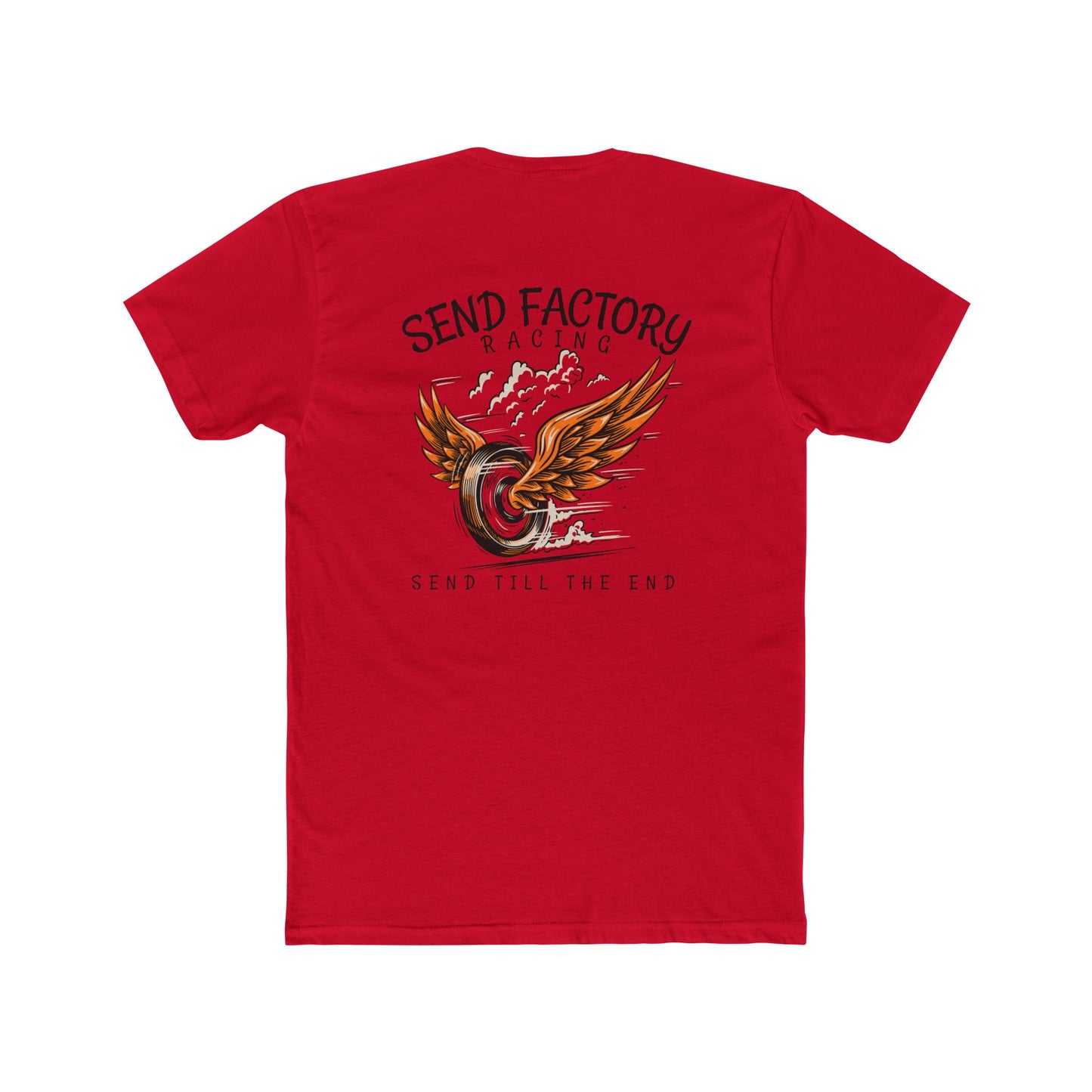 Send Factory Racing Unisex Crew Tee - Motivational Cotton T-Shirt for Racing Enthusiasts