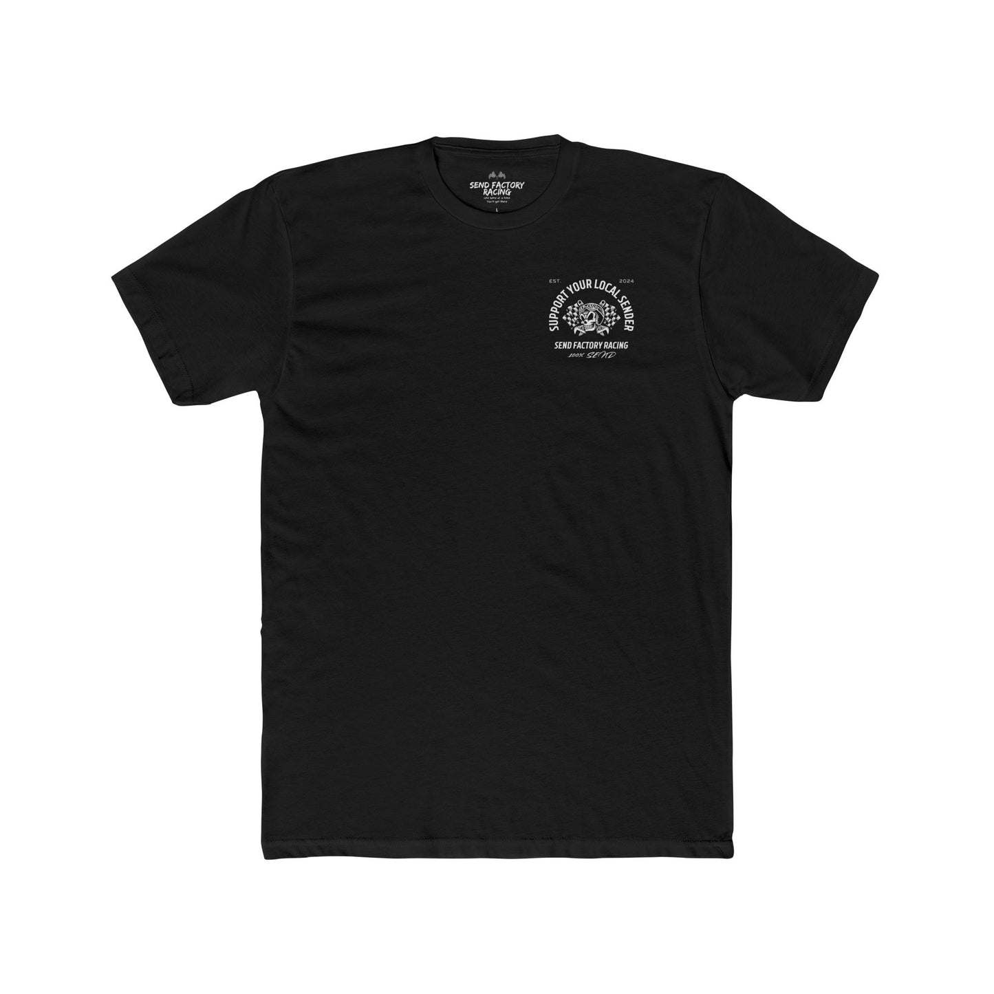 Send Factory Racing Unisex Crew Tee - Motivational Cotton T-Shirt for Racing Enthusiasts
