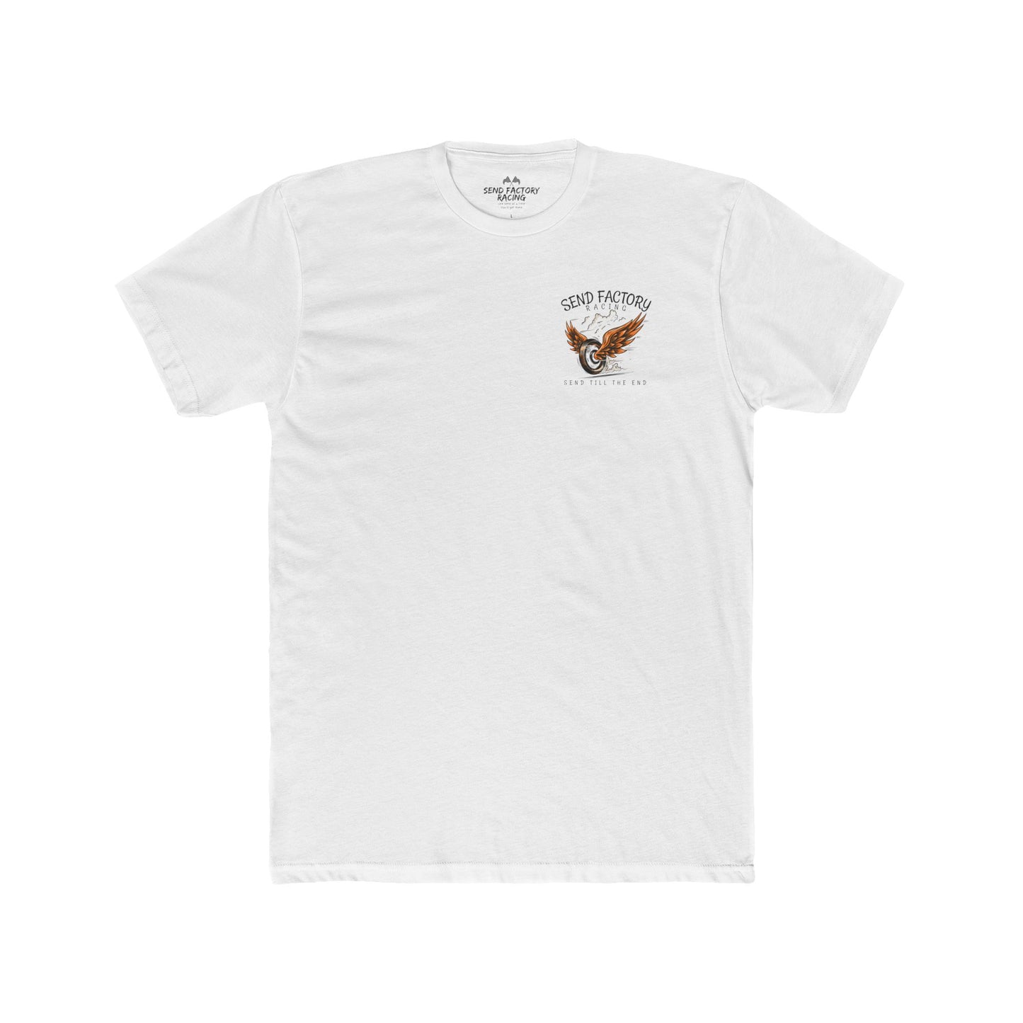Send Factory Racing Unisex Crew Tee - Motivational Cotton T-Shirt for Racing Enthusiasts