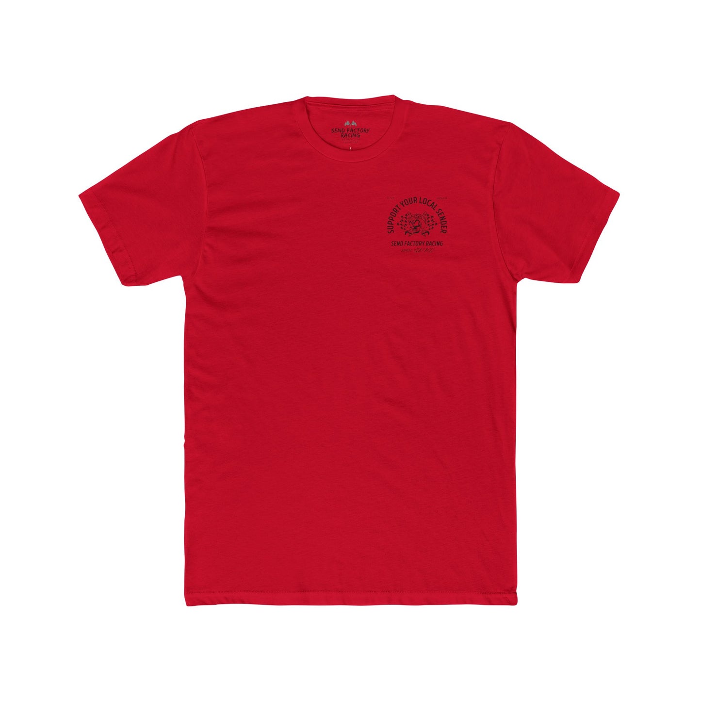 Send Factory Racing Unisex Crew Tee - Motivational Cotton T-Shirt for Racing Enthusiasts
