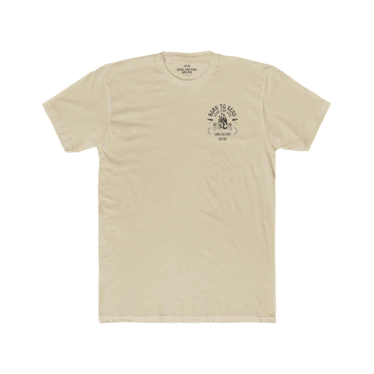 Send Factory Racing Unisex Crew Tee - Motivational Cotton T-Shirt for Racing Enthusiasts