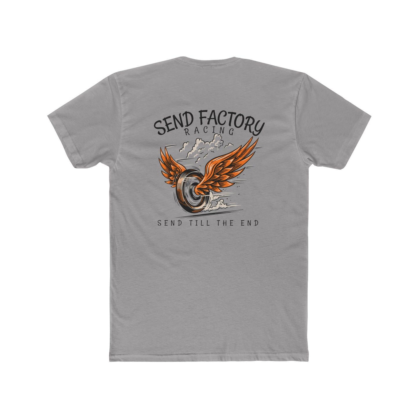 Send Factory Racing Unisex Crew Tee - Motivational Cotton T-Shirt for Racing Enthusiasts