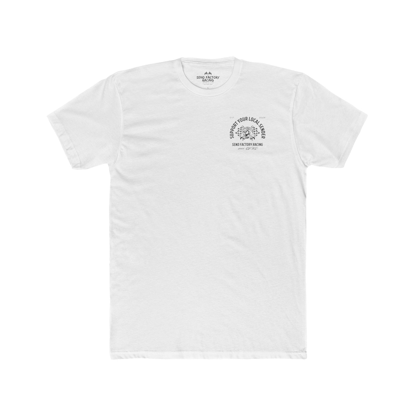 Send Factory Racing Unisex Crew Tee - Motivational Cotton T-Shirt for Racing Enthusiasts