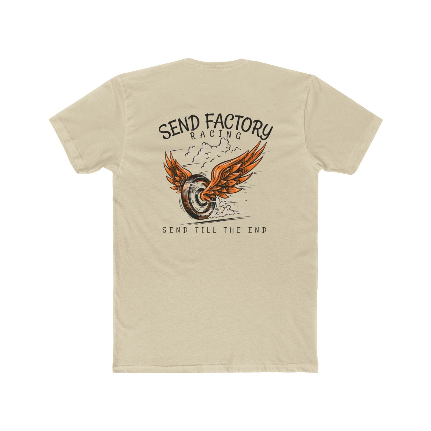 Send Factory Racing Unisex Crew Tee - Motivational Cotton T-Shirt for Racing Enthusiasts