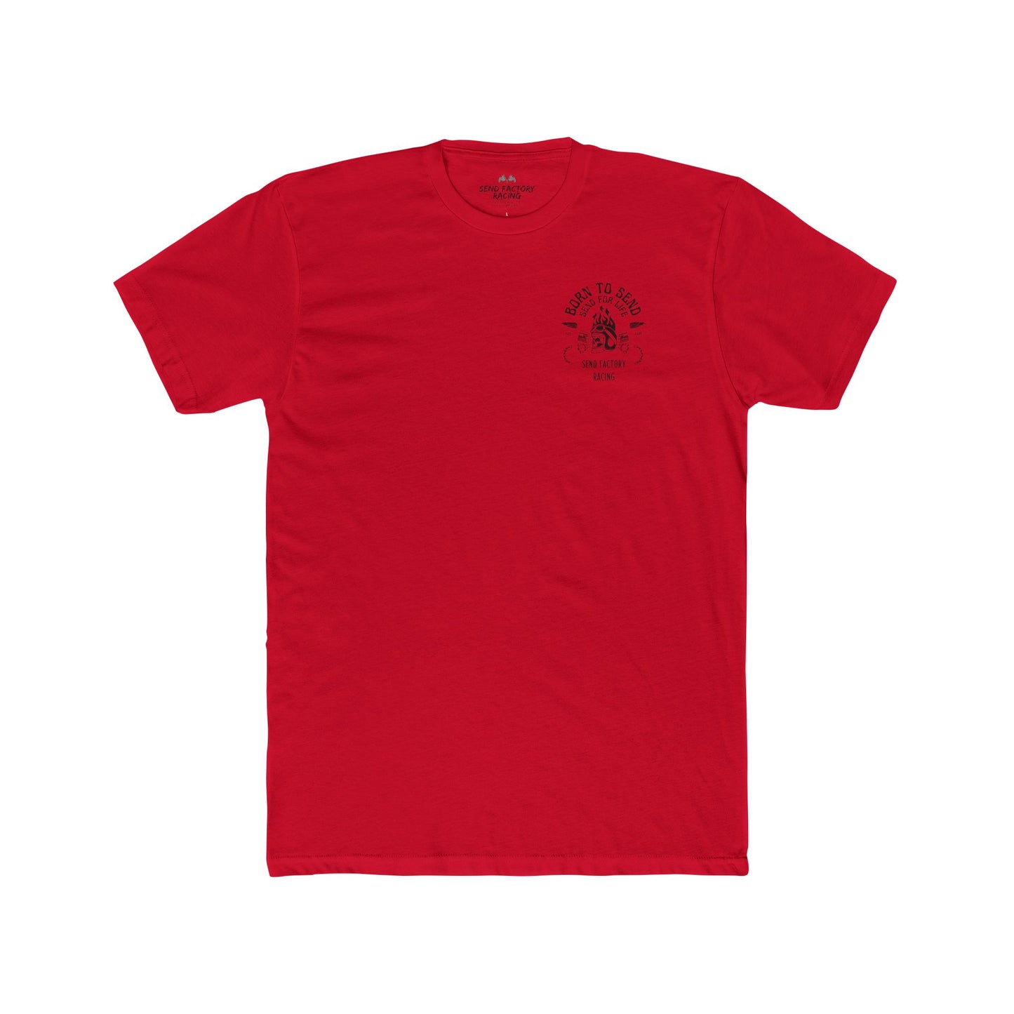 Send Factory Racing Unisex Crew Tee - Motivational Cotton T-Shirt for Racing Enthusiasts