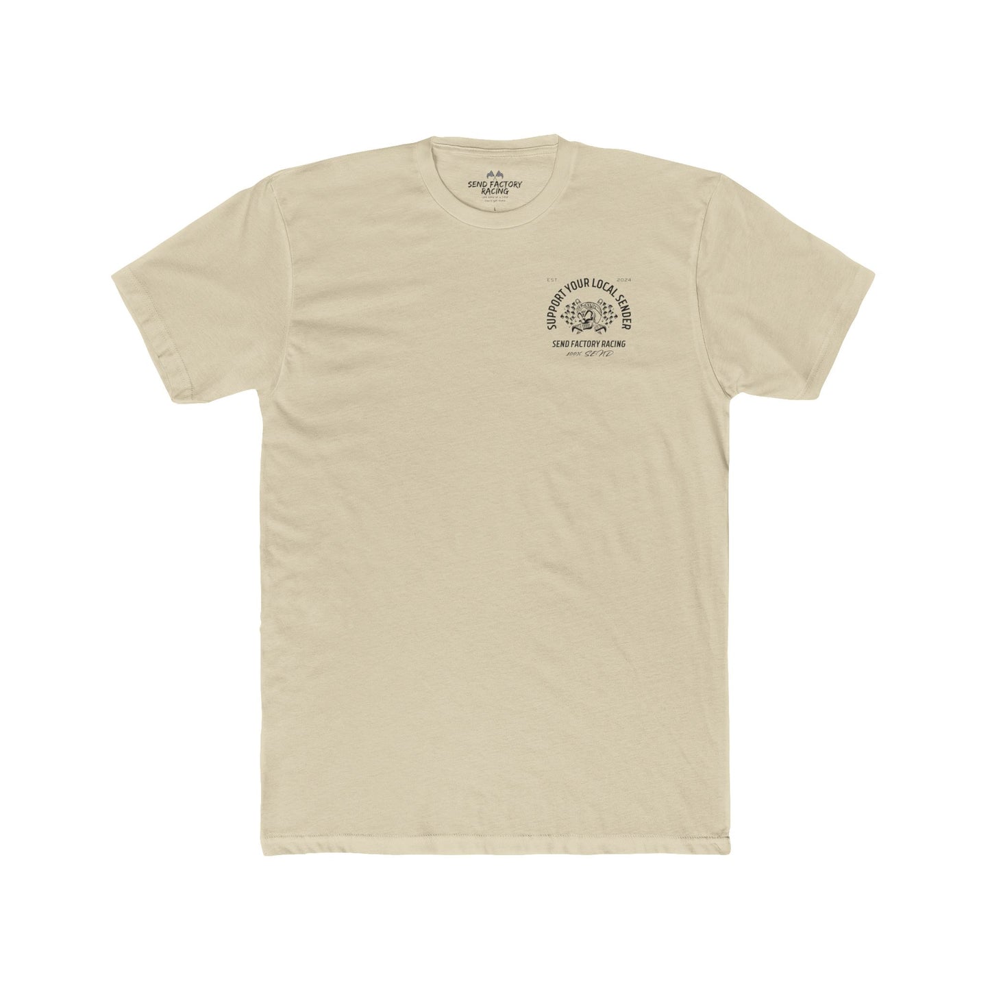 Send Factory Racing Unisex Crew Tee - Motivational Cotton T-Shirt for Racing Enthusiasts