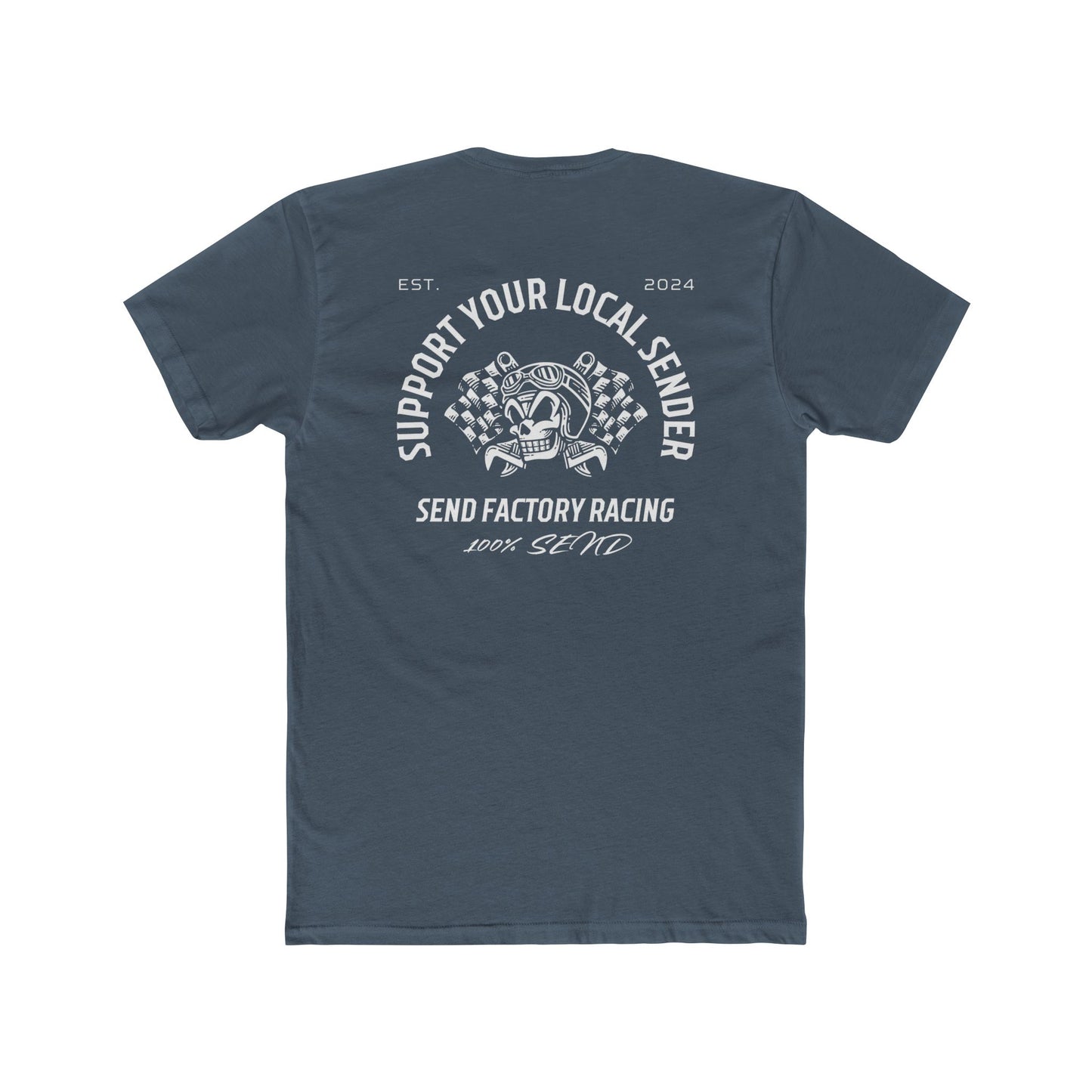 Send Factory Racing Unisex Crew Tee - Motivational Cotton T-Shirt for Racing Enthusiasts
