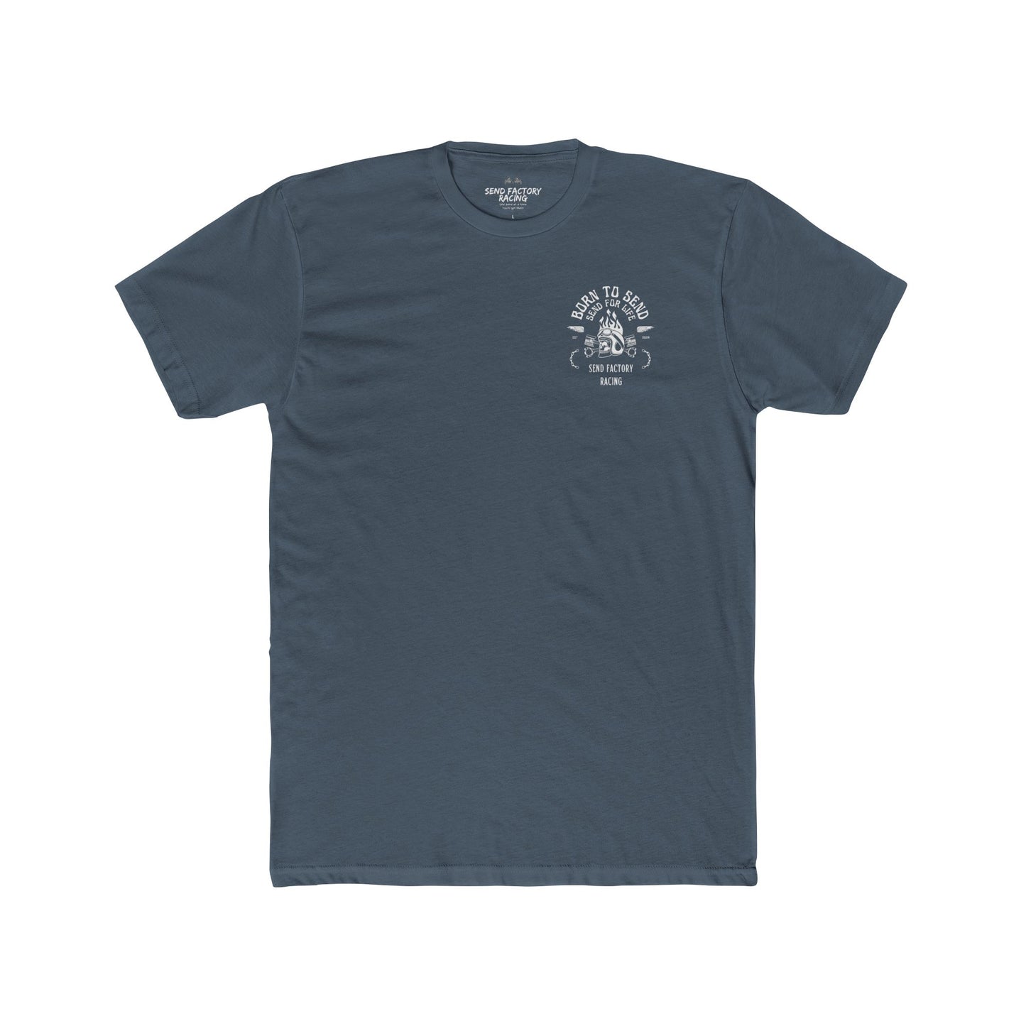 Send Factory Racing Unisex Crew Tee - Motivational Cotton T-Shirt for Racing Enthusiasts