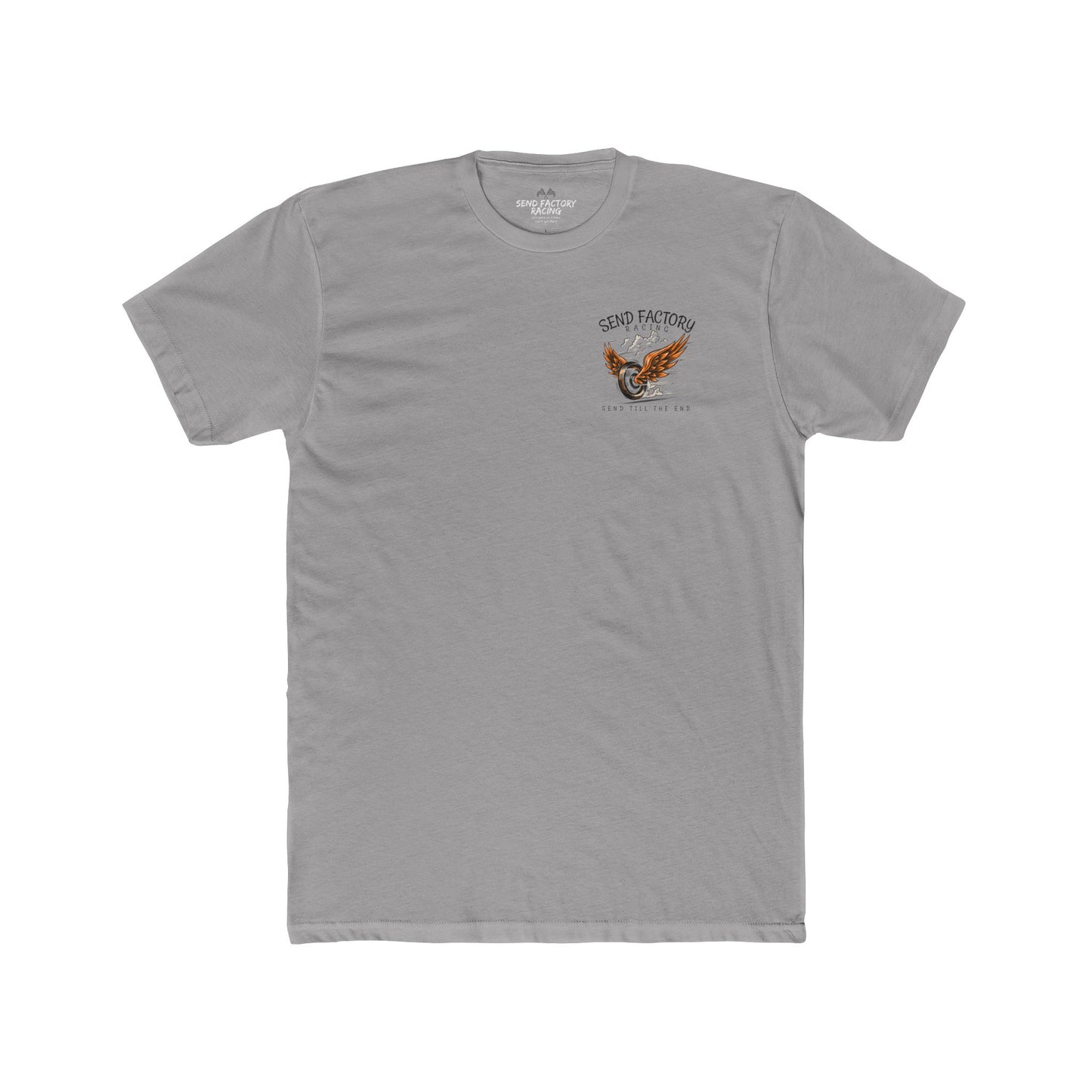 Send Factory Racing Unisex Crew Tee - Motivational Cotton T-Shirt for Racing Enthusiasts