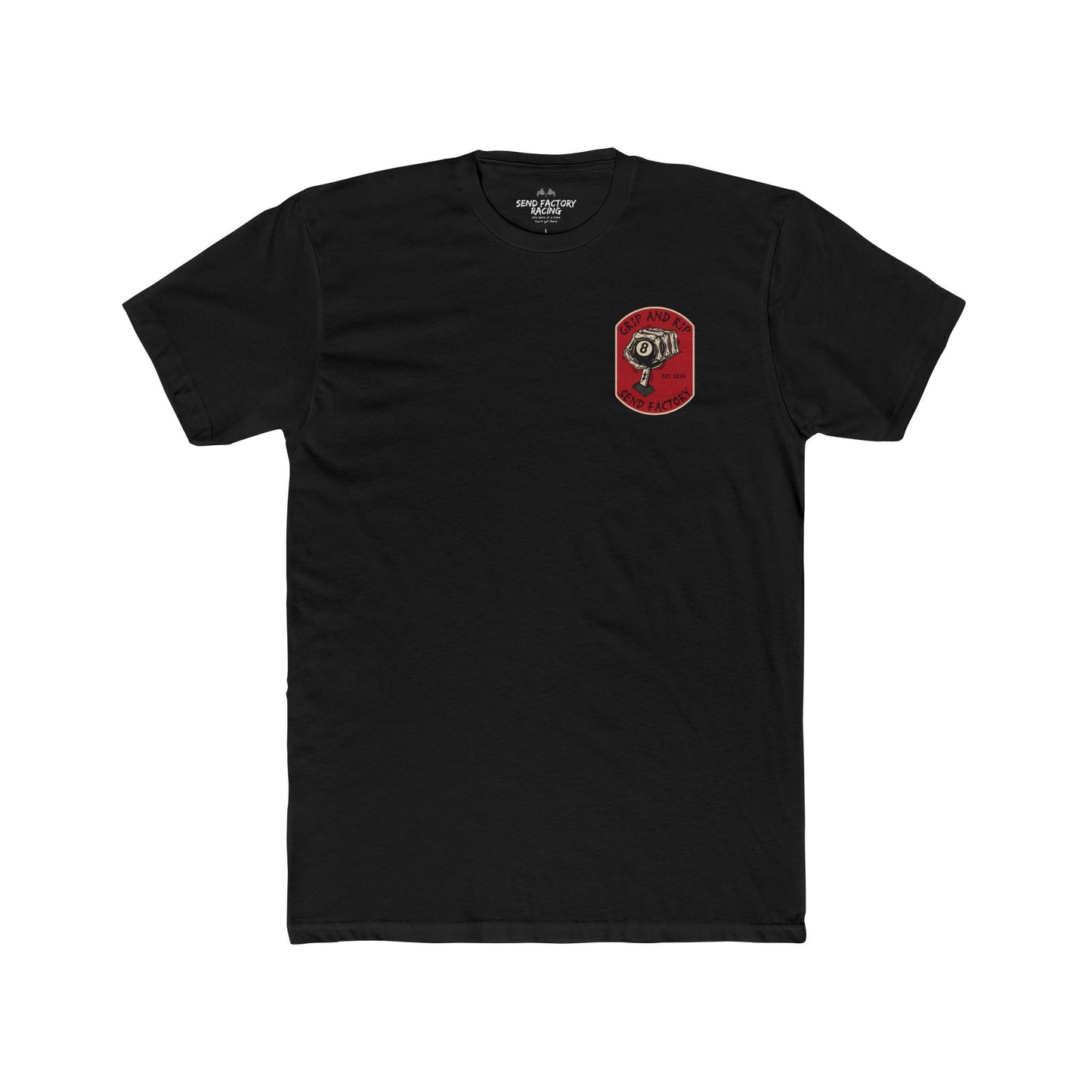Send Factory Racing Unisex Crew Tee - Motivational Cotton T-Shirt for Racing Enthusiasts