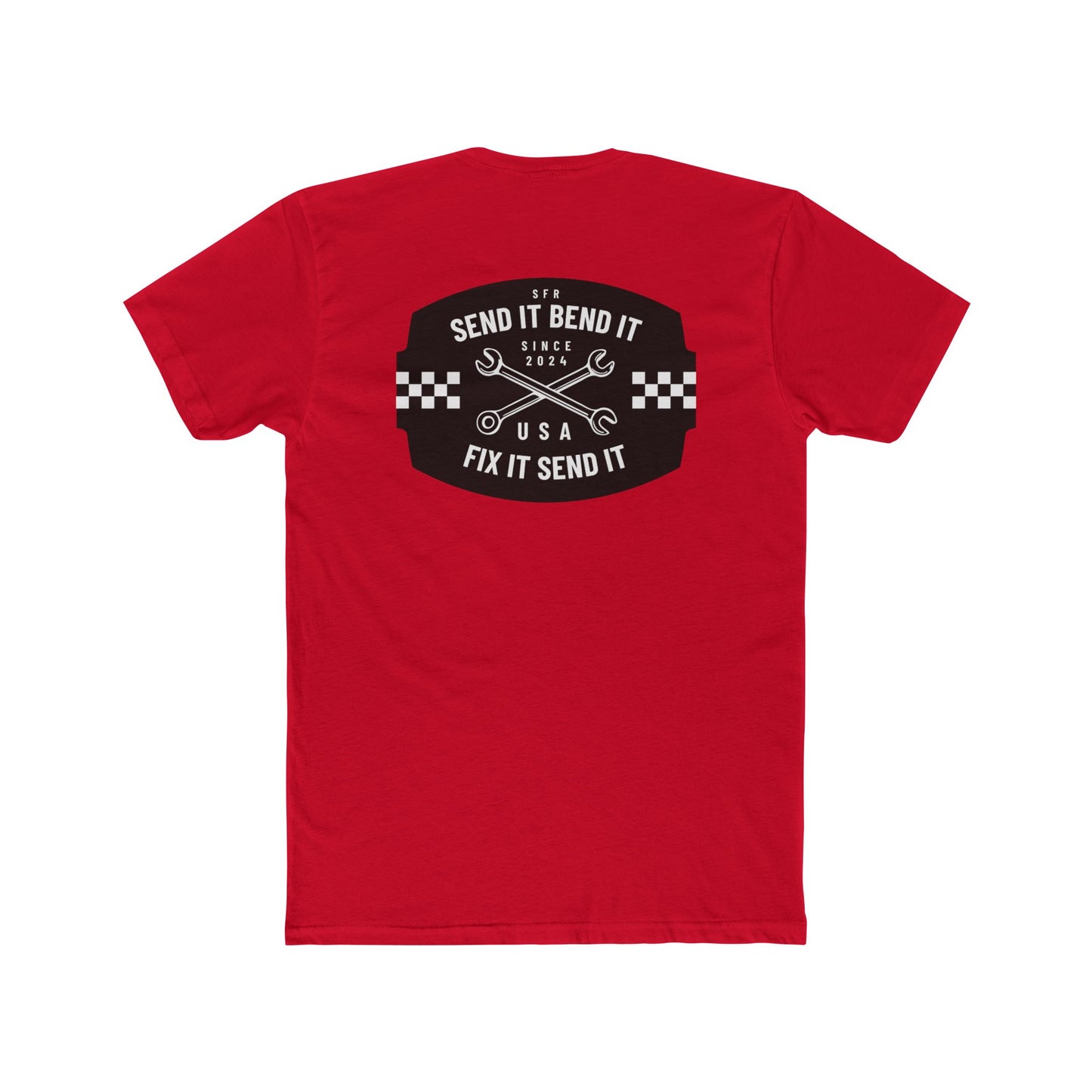 Send Factory Racing Unisex Crew Tee - Motivational Cotton T-Shirt for Racing Enthusiasts