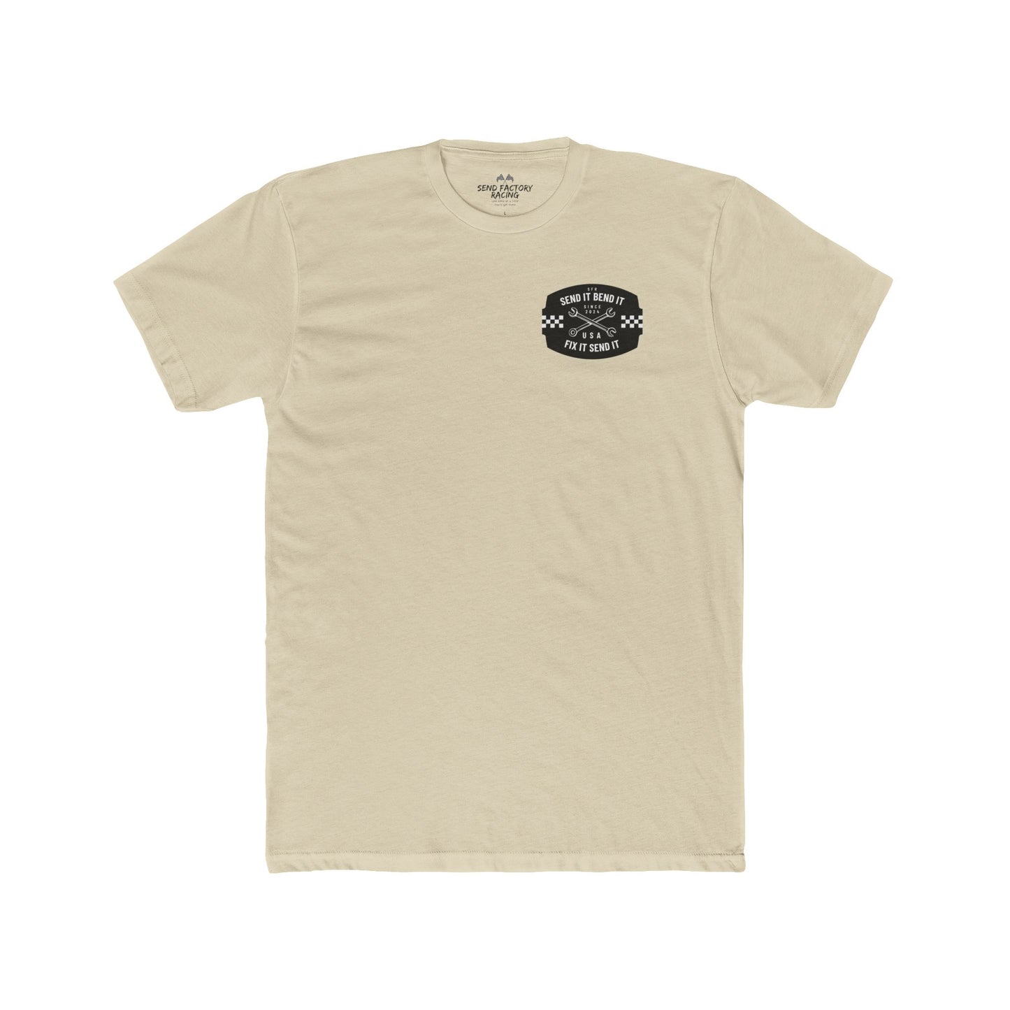 Send Factory Racing Unisex Crew Tee - Motivational Cotton T-Shirt for Racing Enthusiasts