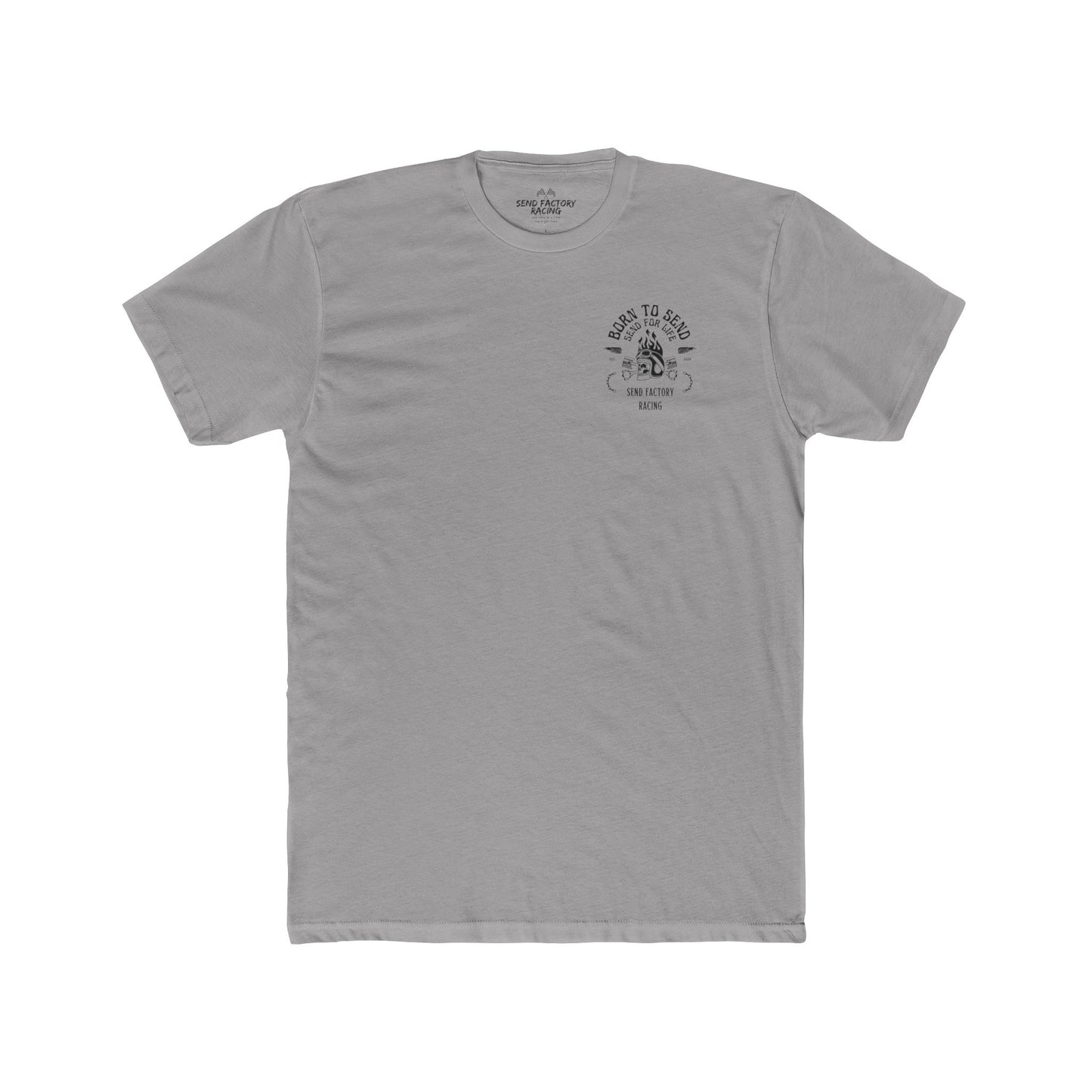 Send Factory Racing Unisex Crew Tee - Motivational Cotton T-Shirt for Racing Enthusiasts