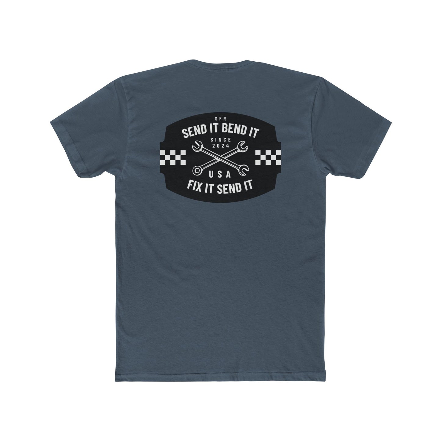 Send Factory Racing Unisex Crew Tee - Motivational Cotton T-Shirt for Racing Enthusiasts