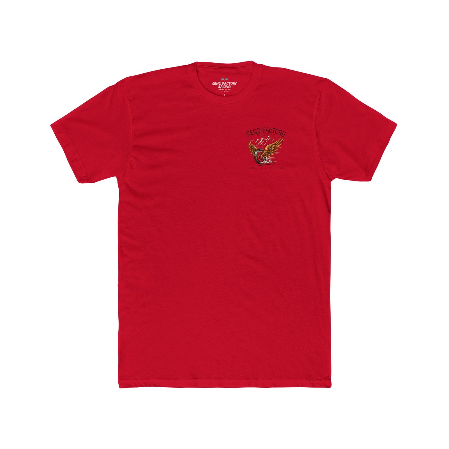 Send Factory Racing Unisex Crew Tee - Motivational Cotton T-Shirt for Racing Enthusiasts