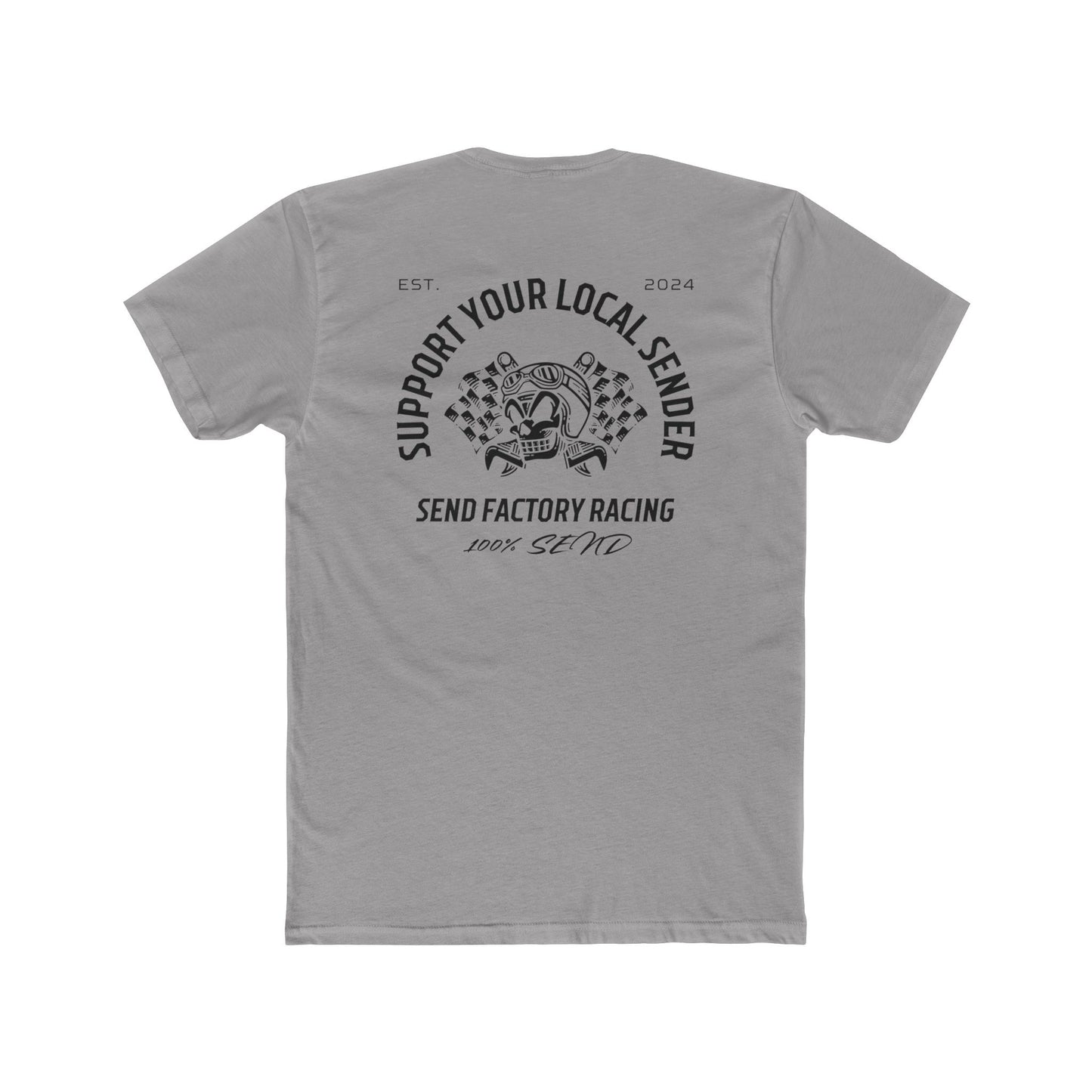 Send Factory Racing Unisex Crew Tee - Motivational Cotton T-Shirt for Racing Enthusiasts