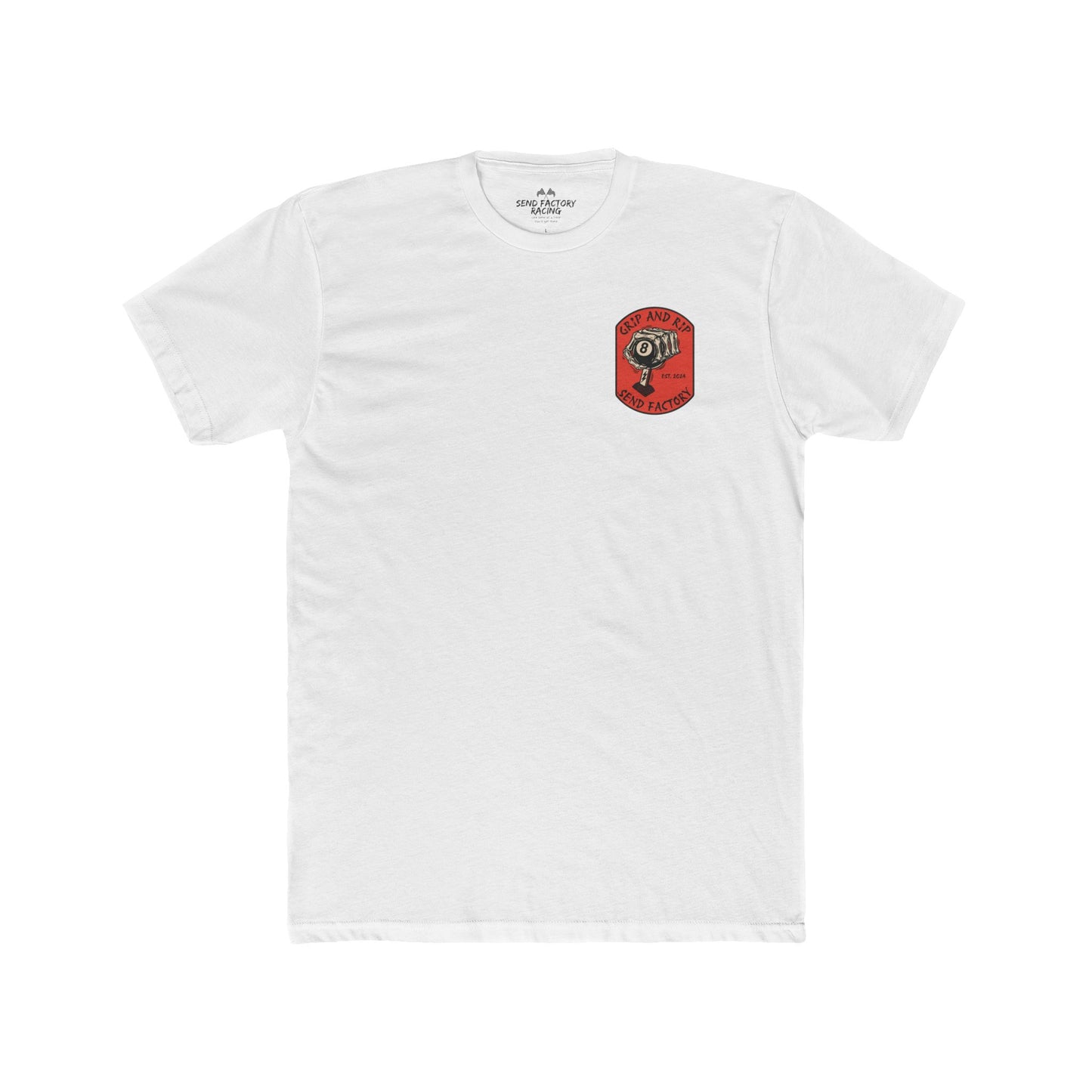 Send Factory Racing Unisex Crew Tee - Motivational Cotton T-Shirt for Racing Enthusiasts