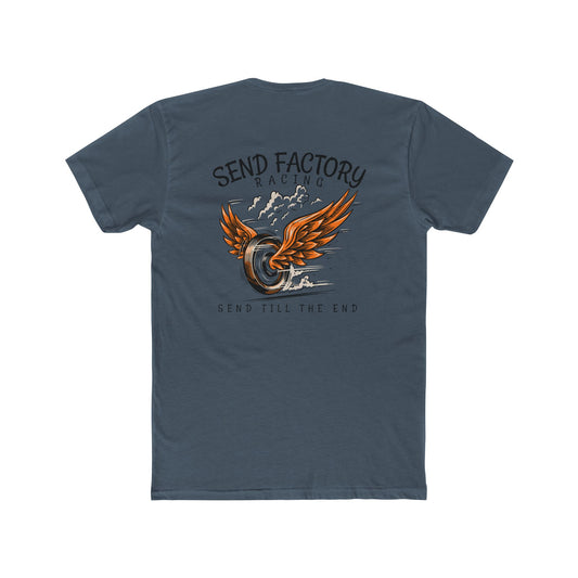 Send Factory Racing Unisex Crew Tee - Motivational Cotton T-Shirt for Racing Enthusiasts