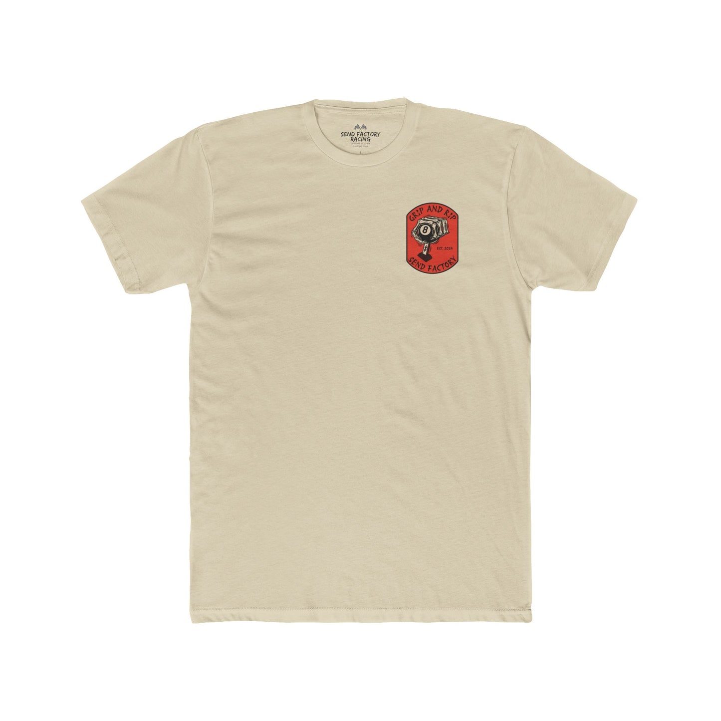 Send Factory Racing Unisex Crew Tee - Motivational Cotton T-Shirt for Racing Enthusiasts
