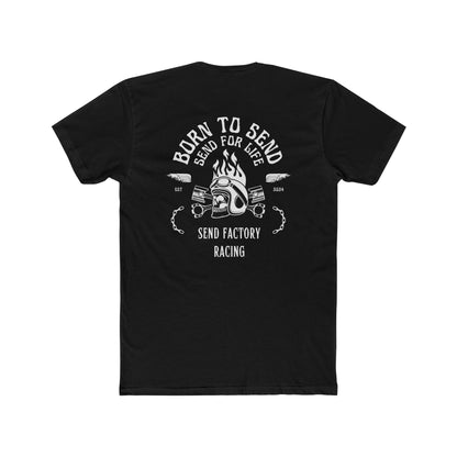 Send Factory Racing Unisex Crew Tee - Motivational Cotton T-Shirt for Racing Enthusiasts