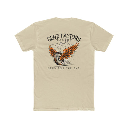 Send Factory Racing Unisex Crew Tee - Motivational Cotton T-Shirt for Racing Enthusiasts
