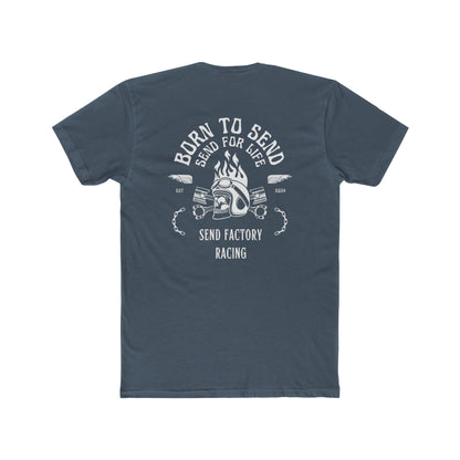 Send Factory Racing Unisex Crew Tee - Motivational Cotton T-Shirt for Racing Enthusiasts