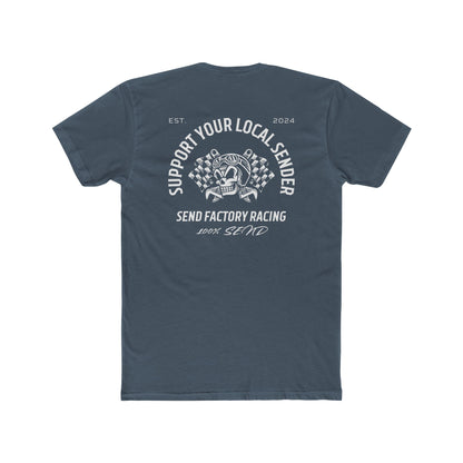 Send Factory Racing Unisex Crew Tee - Motivational Cotton T-Shirt for Racing Enthusiasts
