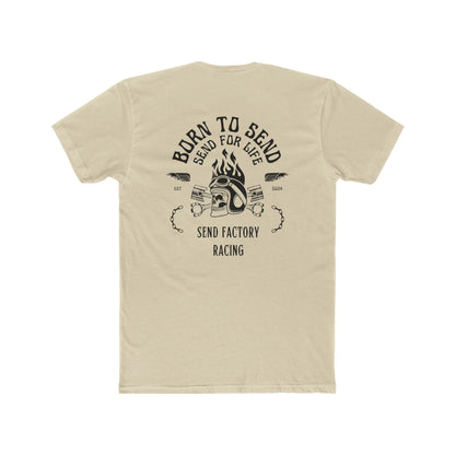 Send Factory Racing Unisex Crew Tee - Motivational Cotton T-Shirt for Racing Enthusiasts