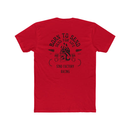 Send Factory Racing Unisex Crew Tee - Motivational Cotton T-Shirt for Racing Enthusiasts