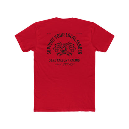 Send Factory Racing Unisex Crew Tee - Motivational Cotton T-Shirt for Racing Enthusiasts