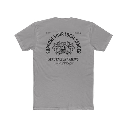 Send Factory Racing Unisex Crew Tee - Motivational Cotton T-Shirt for Racing Enthusiasts